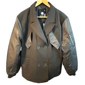 America Stitch NWT Chocolate Brown Double Breasted Mens Jacket Sz XL